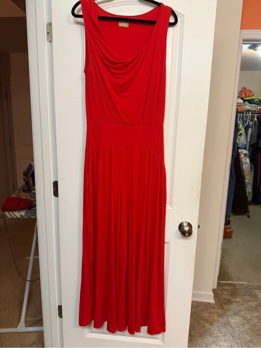 Free People Red royals one piece wide leg - Picture 6 of 7